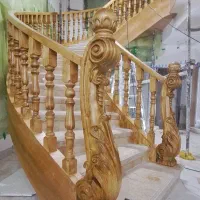 پله گرد،پله دوبلکس،پله چوبی