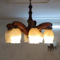 لوستر چوبی