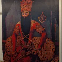 پرده با طرح نقاشی قاجاری