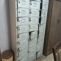 قفسه و کمد لاکر  دو عدد سفید رنگ