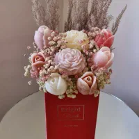 دسته گل شمع دکوری