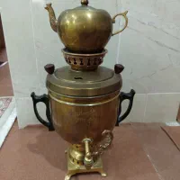 سماور ذغالی برنجی قدیمی