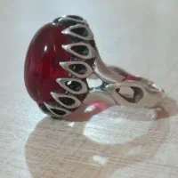 انگشتر نقره یاقوت سرخ