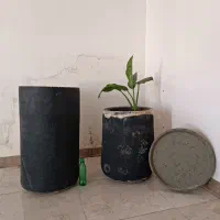 2 عدد گلدان سفالی غول پیکر مناسب فضاهای بزرگ