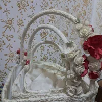 جا حلقه ای و دسته گل عروس