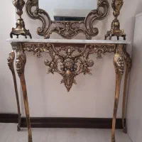اینه وشمعدان وکنسول برنز