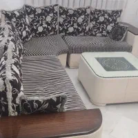 مبل راحتی ال با جلو مبلی