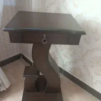 میز تلفن چوبی