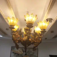 لوستر برنجی طرح فرشته