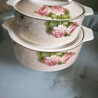 سرویس چینی لمونژ پذیرایی آنتیک قابلمه شیرینی خوری