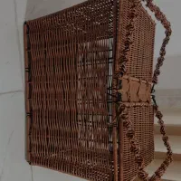 سبد پیکنیک کار دست خودم با نخ ارغوان قابل شستوشو