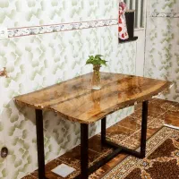 میز روستیک  با چوب بلوط