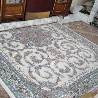 چهار تخته فرش نه متری آکبند گل نقش کاشان