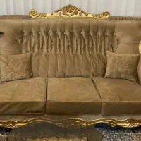مبل چوبی ۹ نفره به همراه میز وسط و عسلی
