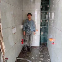 کاشی کاری و سرامیک اسلب سنگ  پله