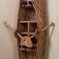 بار نوشیدنی خوری چوبی طرح قایق