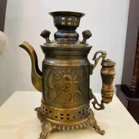 کتری برنجی ذغالی دکوری