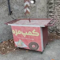 گاری و چرخ بساط تمام اهن چرخ دار