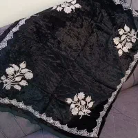 رومیزی مخمل مشکی قیطان دوزی