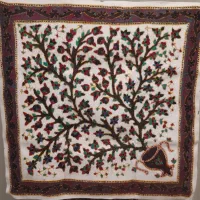 رومیزی قلمکار کار دست کرمان