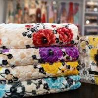 پتو گل برجسته طرح گلبافت بازرگانی سامان