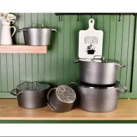 سرویس قابلمه ۱۶ پارچه گرانیتی نو مناسب جهیزیه