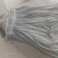 پرده حریر طوسی سالم وکم استفاده شده