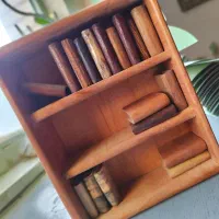 کتابخانه چوبی مینیاتوری