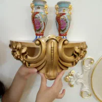 دوعدد دیوار کوب چوبی قدیمی