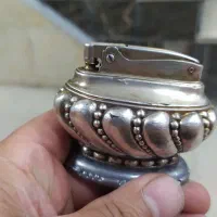 فندک قدیمی با روکش نقره