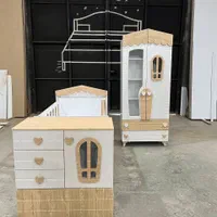 اریکا چوب/سرویس خواب نوزاد و نوجوان مدل کلبه