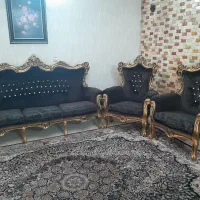 مبل استیل  و میز عسلی