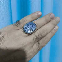 انگشتر نقره عقیق کبود یمن