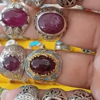 انگشتر های یاقوت معدنی قدیمی