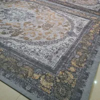 یک جفت روفرشی دوازده متری کش دار زمینه طوسی