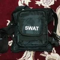 کیف تاکتیکال دوشی و زانویی SWAT مشکی