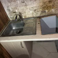سینگ ظرفشویی و کابینت و شیر