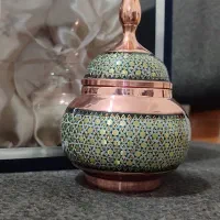 قندون مسی خاتم کاری شده