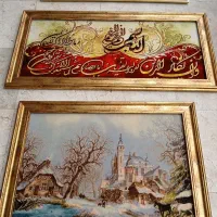 تابلو فرش چله ابریشم