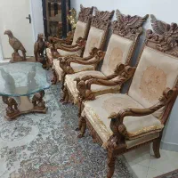 مبل ۹ نفره با میز نهار خوری طرح عقاب و مار