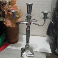 شمع دانی سه شعله برنجی درحد نو ع دو عدد