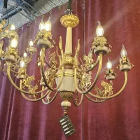 لوستر سنگی و برنزی جدید|لوستر و چراغ آویز|رباط‌کریم, شهرک صنعتی صباشهر|دیوار