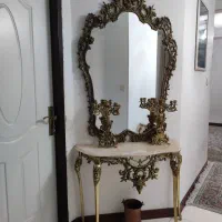 آینه شمعدان برنزی ، برنز ، اینه شمدون ، آیینه