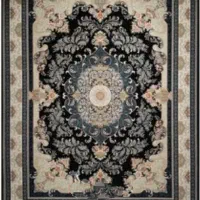 فرش 12 متری زمینه مشکی