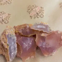 سنگ عقیق صورتی و آبی