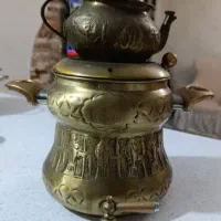 سماور و قوری مسی عتیقه