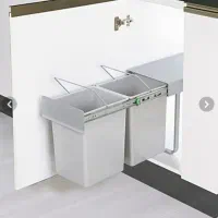 سطل زباله تو کار کابینتی دوقلو