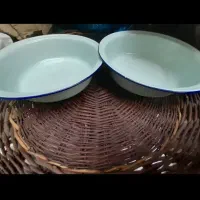 ظروف قدیمی عتیقه اصل  لعابی مسی استیل  ملامین