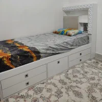 تخت خواب یکنفره باکس و کشو دار