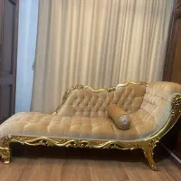مبل شزلون سلطنتی طلایی